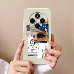 For Redmi 14C Phone Case Cartoon Astronaut Full Coverage Anti Drop Funda For Xiaomi Redmi 14 C Soft Liquid Silicone Bumper Capa