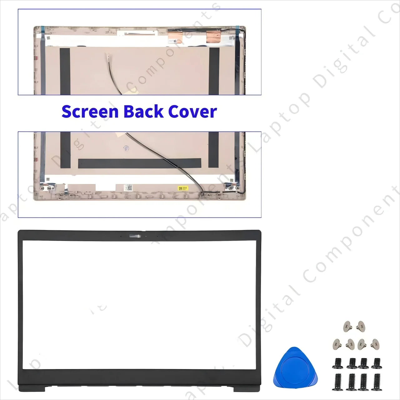 Laptop Housing Case For Ideapad 3 15IIL05 15ARE05 3-15ADA05 15IML05 15ITL05 2020 LCDBack Cover Bezel Bottom Hinges Gold