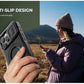 For iPhone 16 Pro Max Rugged Armor Shockproof Case with Built-in Sliding Camera Cover and Built-in Screen Protector Kickstand - Caseverse