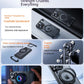For iPhone 15 Pro Max Case Aluminum Alloy Metal Magnetic Magsafe 360° Rotate Stand Rimless car Phone holder matte leather Cover
