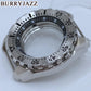 BURRYJAZZ 44mm NH34 NH35 NH36 NH38 NH39 NH70 Watch Case Silver Black Stainless Steel Watch Case