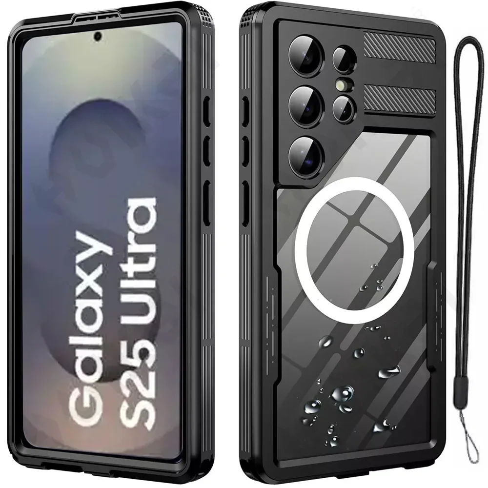 Case For Galaxy S25 S24 S23 Ultra Plus Waterproof Shockproof IP68 Underwater Built Screen Protector Anti-Scratch 360 Cover - Caseverse