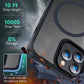 Magnetic Phone Case with Metal Stand for iPhone 16 15 14 13 12 Pro Max Plus Translucent Mobile Cases Military Grade Back Cover