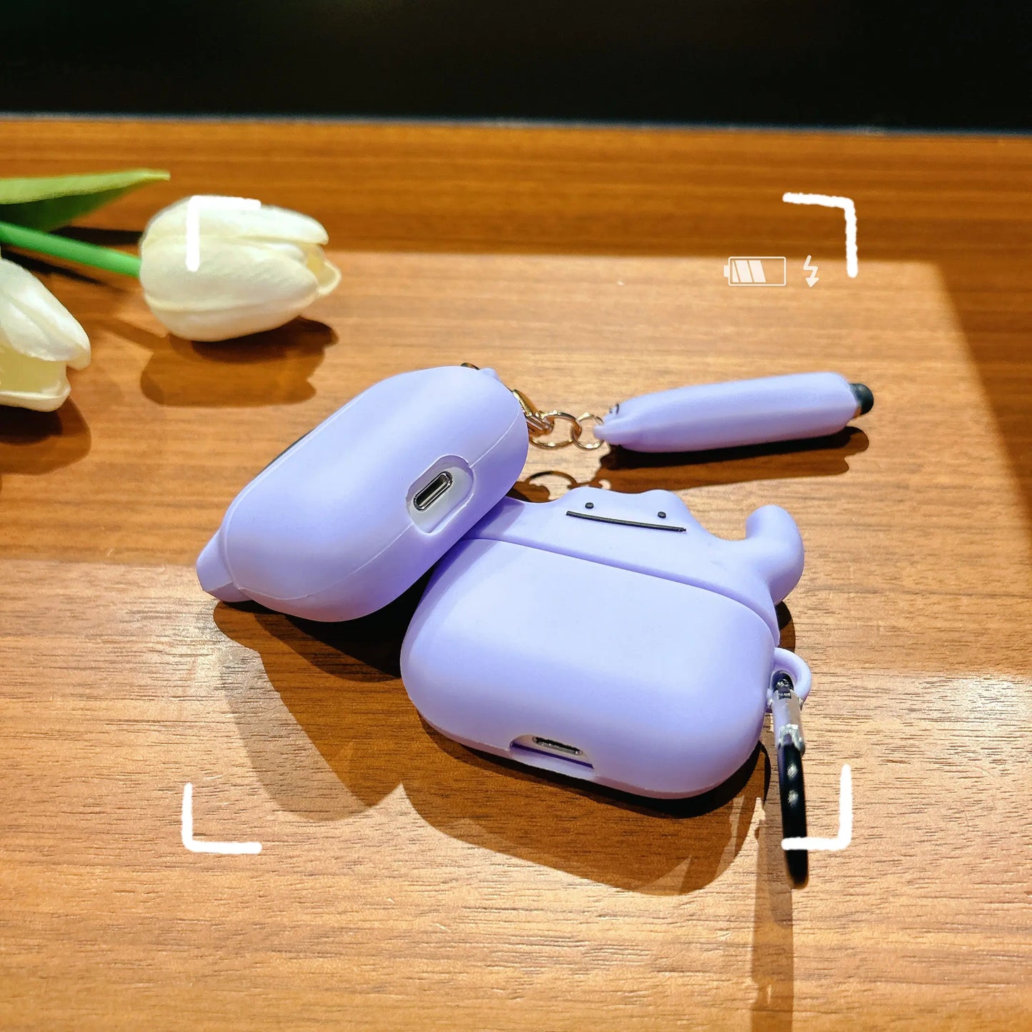 For Airpods 4 Cute Cartoon 3D Ghost Earpods Case for Airpods 1 2 3 Pro 2 Wireless Earphone Cover Monster Charging Box Stylus Pen
