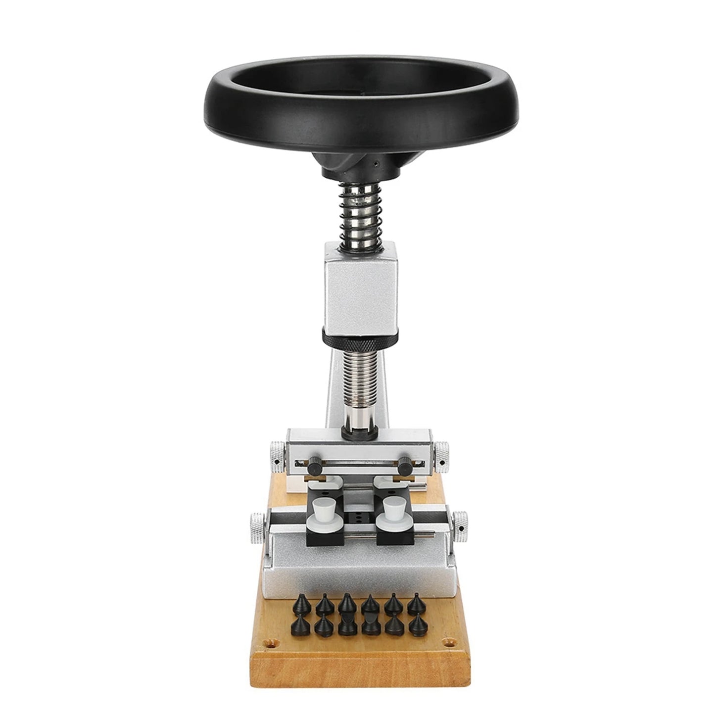 Bench Watch Case Opener Bench Watch Case Opener Wristwatch Tool Back Opener with 6 Dies Watch Repair Tool Watch Case Remover