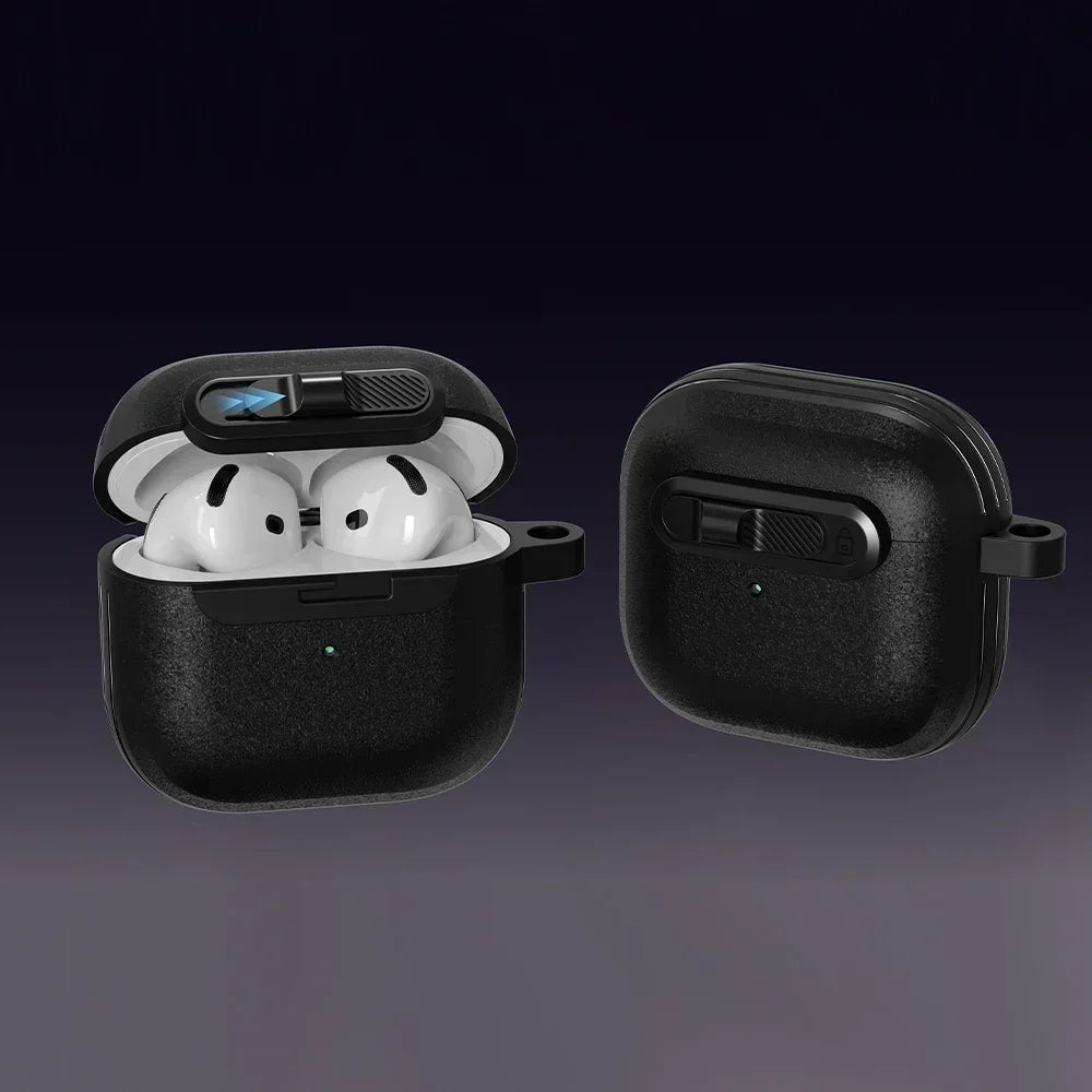 Frosted Earphone Case for Apple Airpods 4 with Cleansing Sets Wireless Headset Cover Magnetic Horizontal Lock Protective Covers