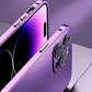 Luxury Aluminum Metal Frame Phone Case For iPhone 16 15 14 13 12 Pro Max Plus Camera Lens Glass Protect Shockproof PC Back Cover