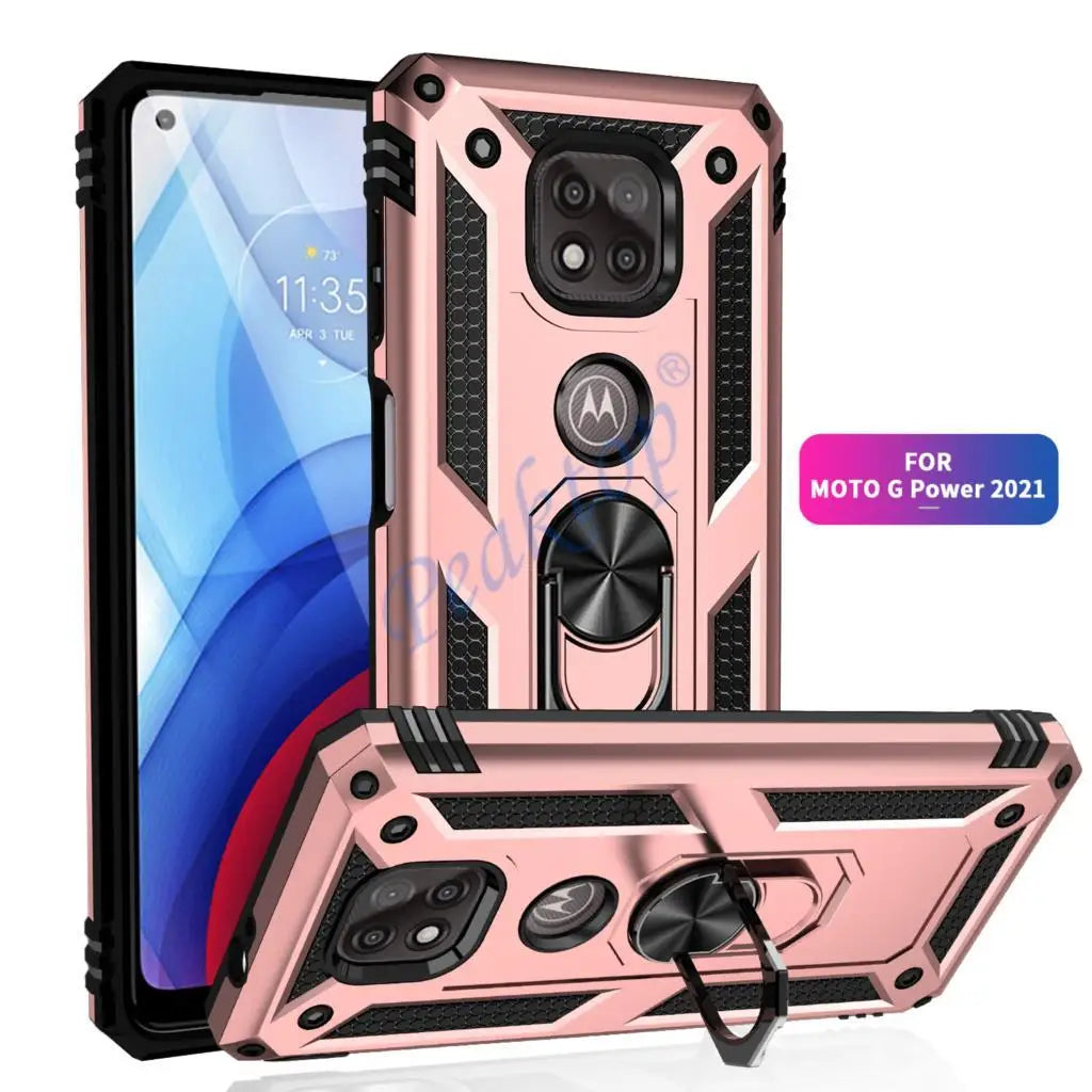 for Moto G Power Case for Phone Moto G Power 2021 Case Shockproof Armor Rugged Military Protective Car Holder Magnetic Cover - Caseverse