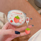 3D Flower Fruit Pattern Headphone Case For Xiaomi Redmi Buds 6 Buds 5 Pro Buds4 Active Buds 4 Lite Cover With Lovely Keychain