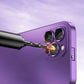 Luxury Aluminum Metal Frame Phone Case For iPhone 16 15 14 13 12 Pro Max Plus Camera Lens Glass Protect Shockproof PC Back Cover