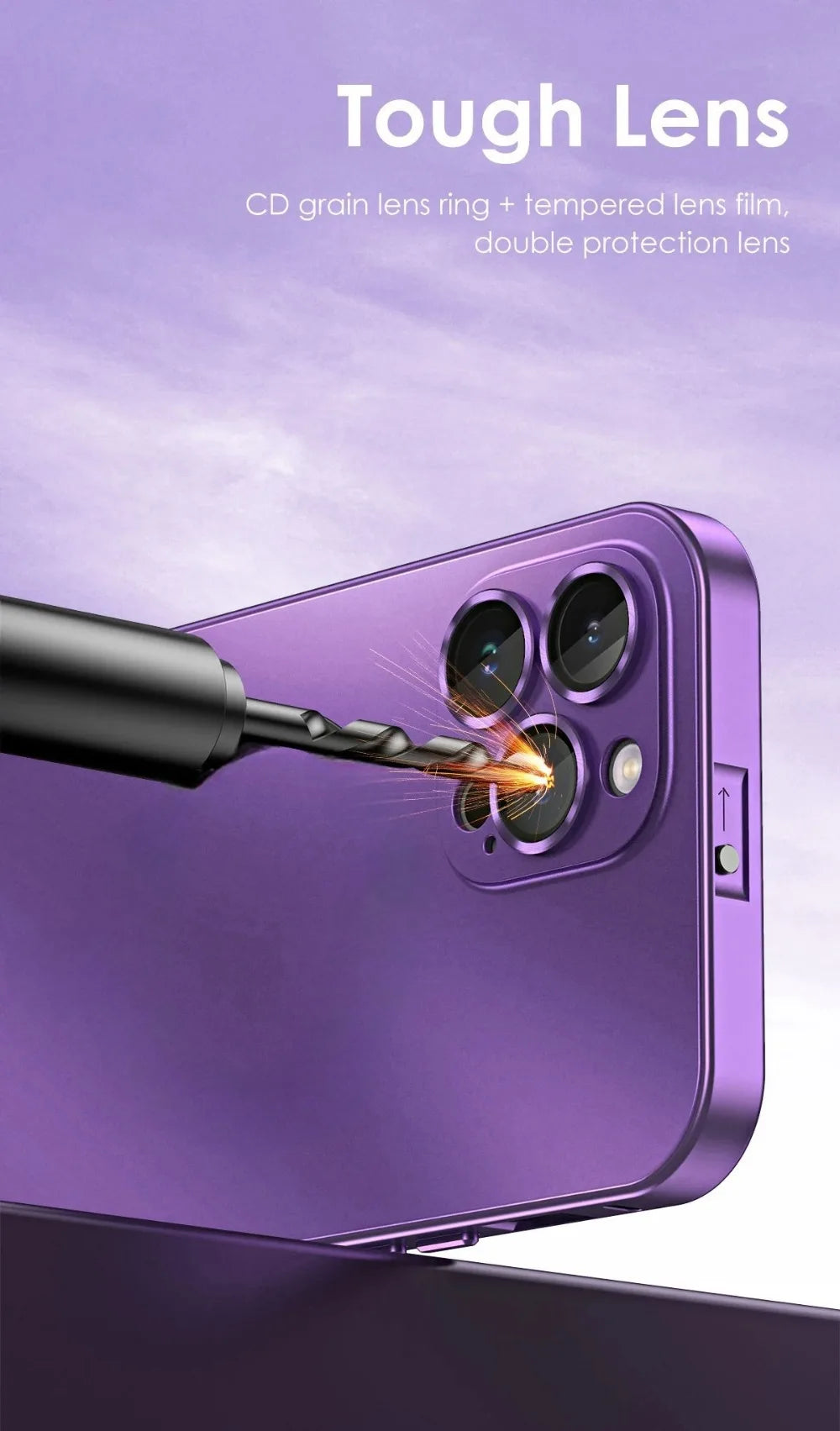 Luxury Aluminum Metal Frame Phone Case For iPhone 16 15 14 13 12 Pro Max Plus Camera Lens Glass Protect Shockproof PC Back Cover