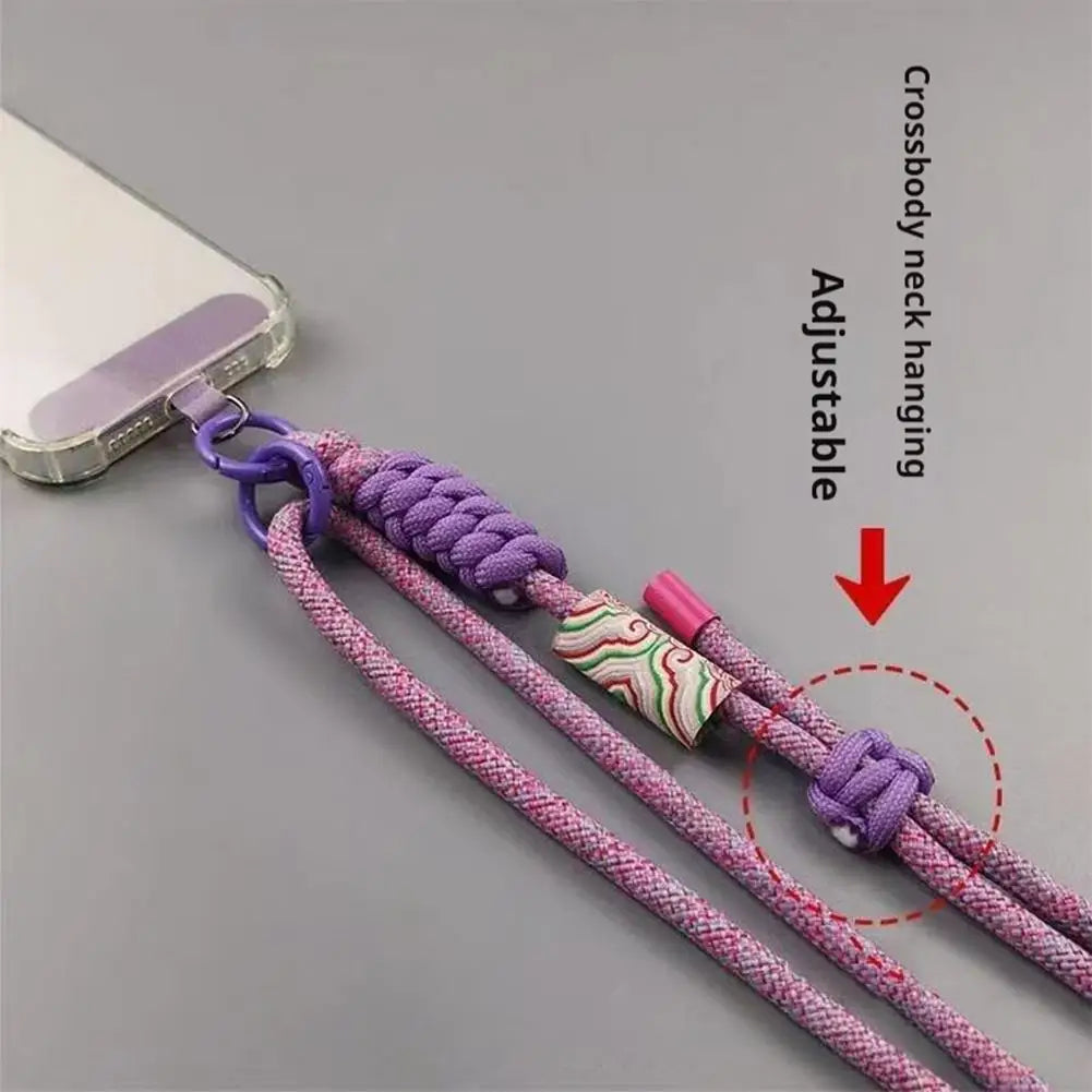 Mobile Phone Lanyard Adjustable Long Crossbody Lanyard Neck Rope Band Shoulder Anti Loss Cell Phone Accessories