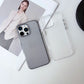 Metal Button Key Vertical Stripe Corrugated Clear Phone Case for IPhone 13 14 15 16 Pro Max Shockproof PC Protective Back Cover