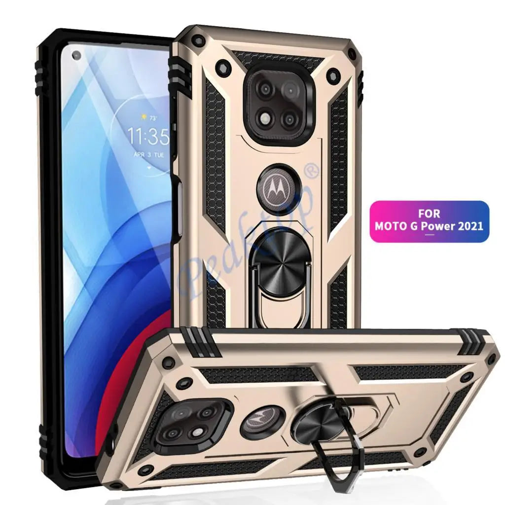for Moto G Power Case for Phone Moto G Power 2021 Case Shockproof Armor Rugged Military Protective Car Holder Magnetic Cover - Caseverse