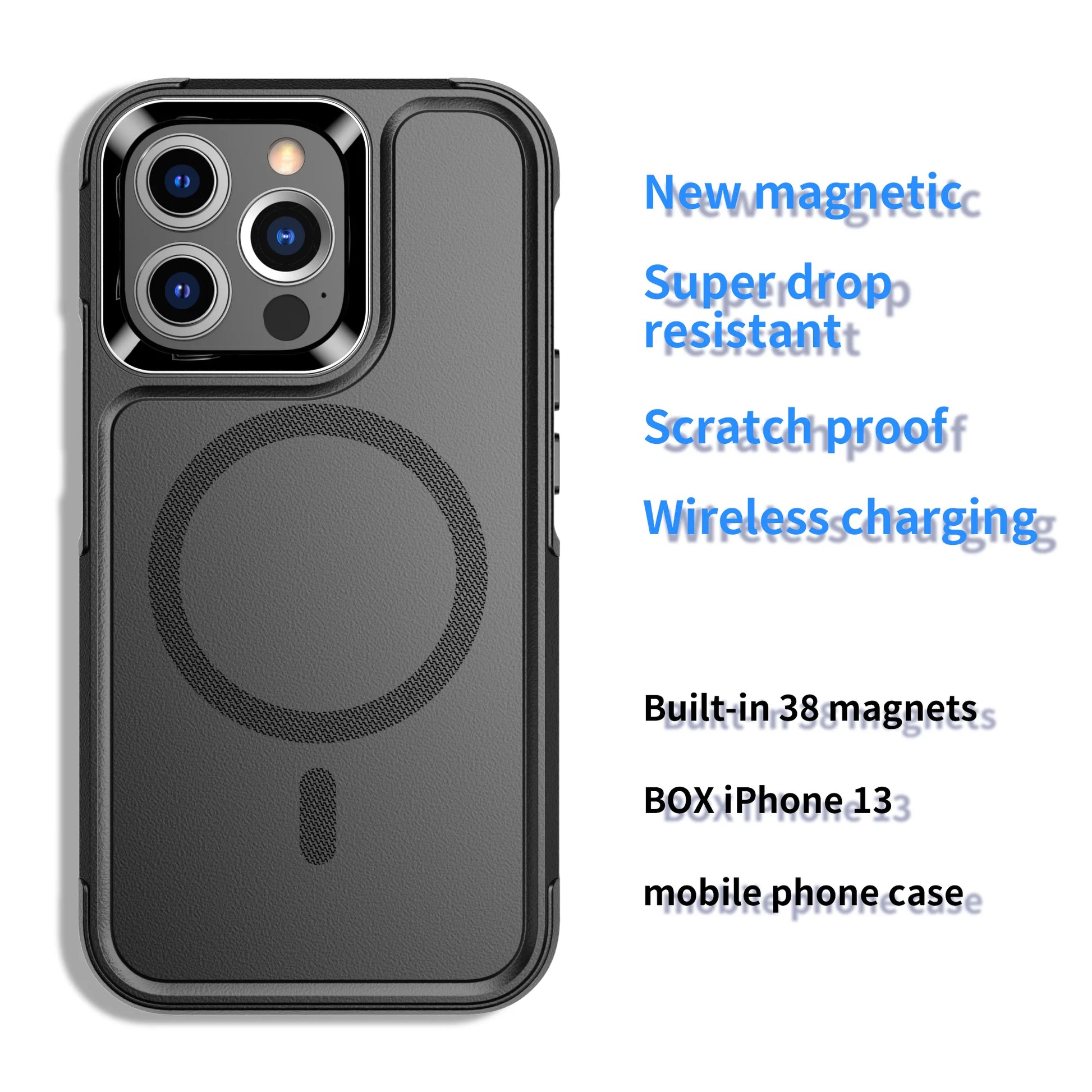 For iPhone 15 14 13 12 Magnetic Case Magsafe Military Grade Protection Back Shockproof Phone Case - Caseverse